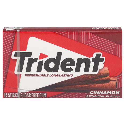 Chicles de canela sin azúcar Trident, 14 unidades
