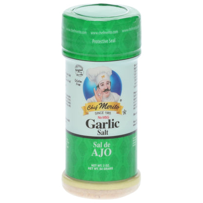 Chef Merito Garlic Salt 3 oz