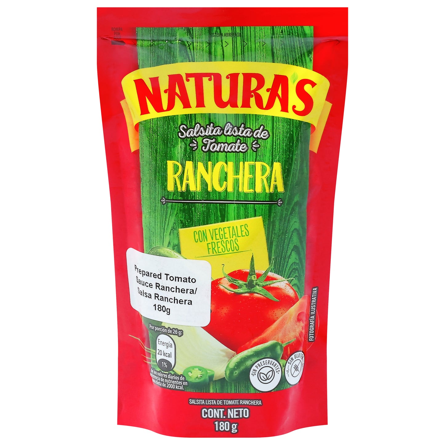 Natura's Prepared Tomato Sauce 180 g