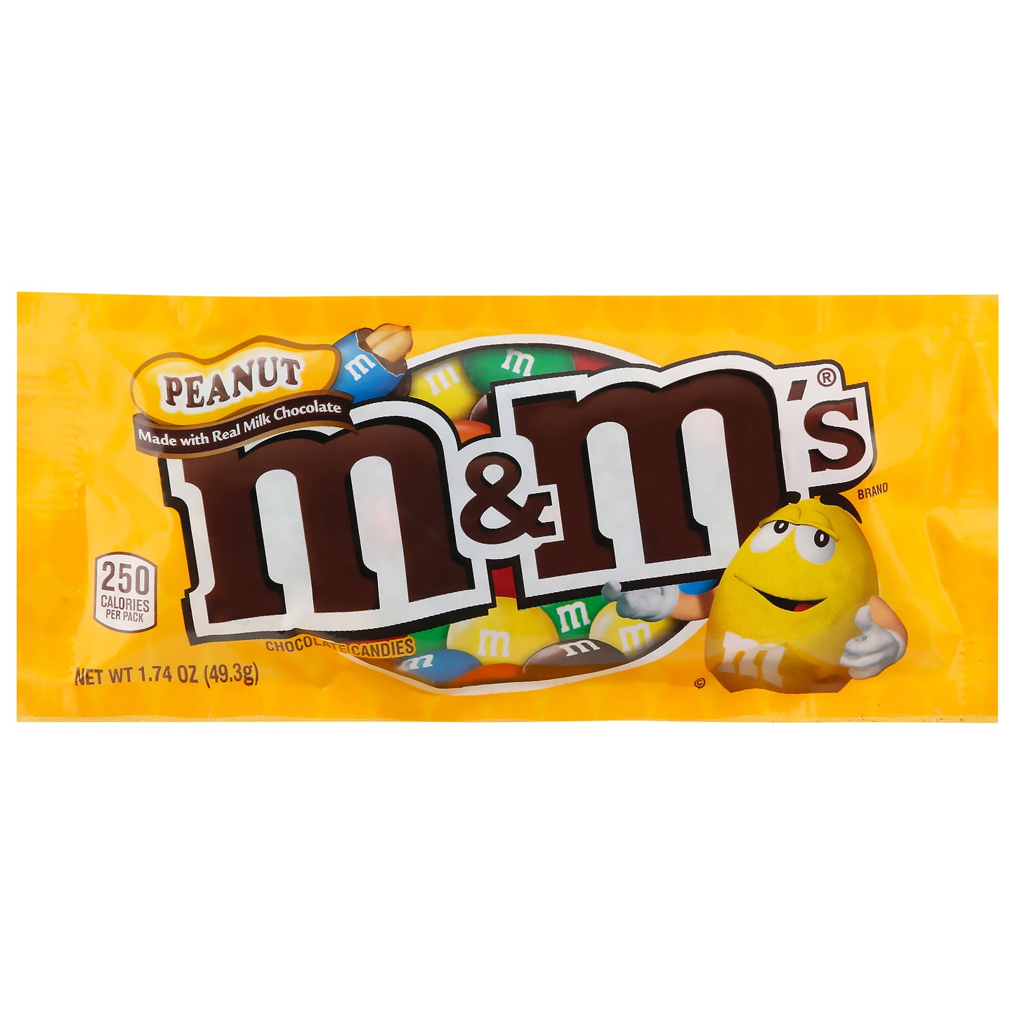 Paquete de 1.74 oz de caramelos de chocolate con cacahuete M&amp;M's