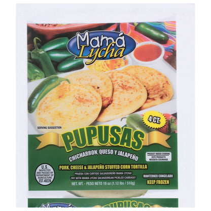 Mama Lycha Pork, Cheese & Jalapeno Stuffed Corn Tortilla 4 ea