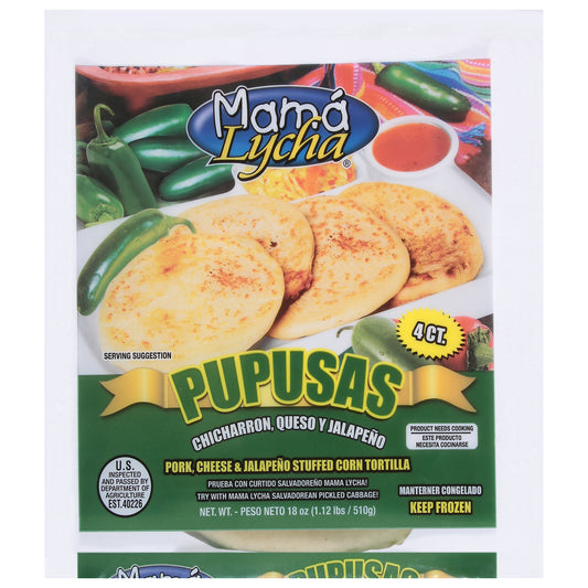 Mama Lycha Pork, Cheese & Jalapeno Stuffed Corn Tortilla 4 ea