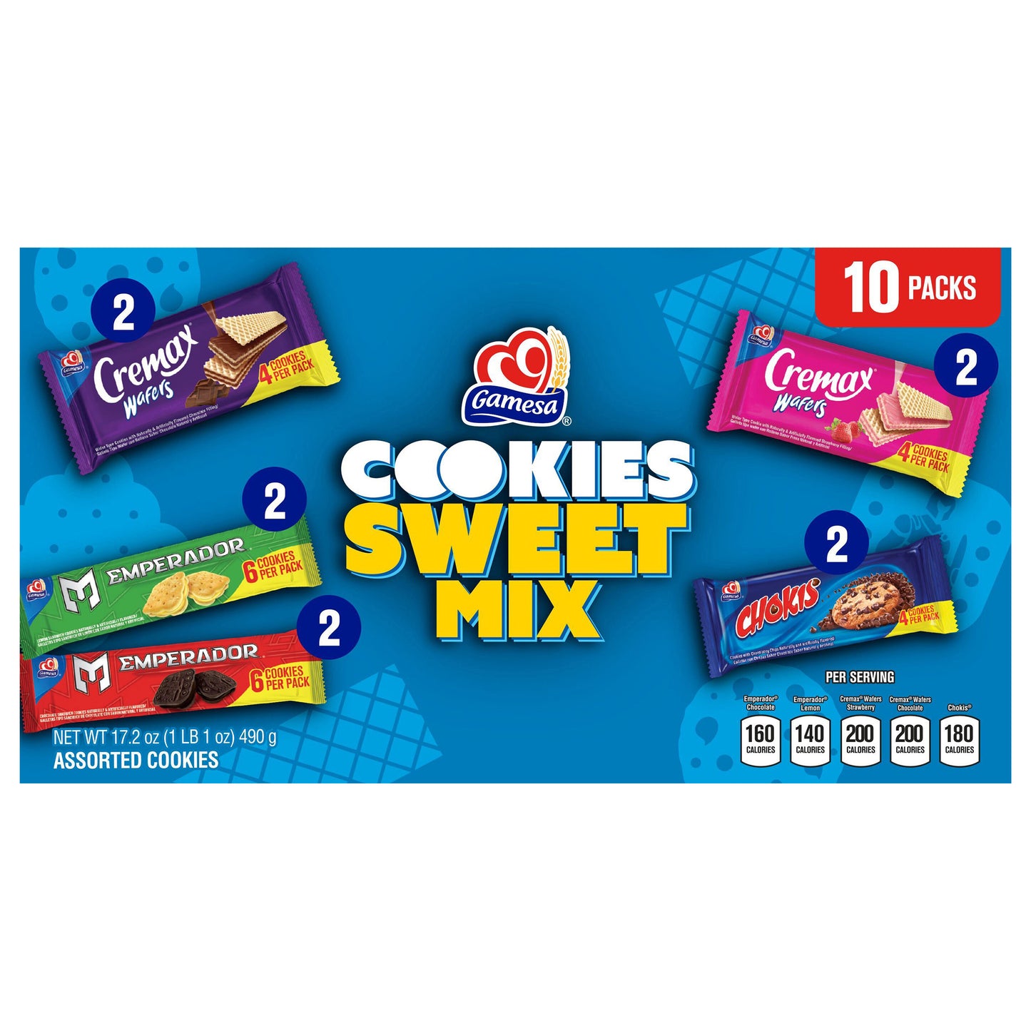 Galletas variadas Gamesa Sweet Mix, 17.2 oz (10 unidades)