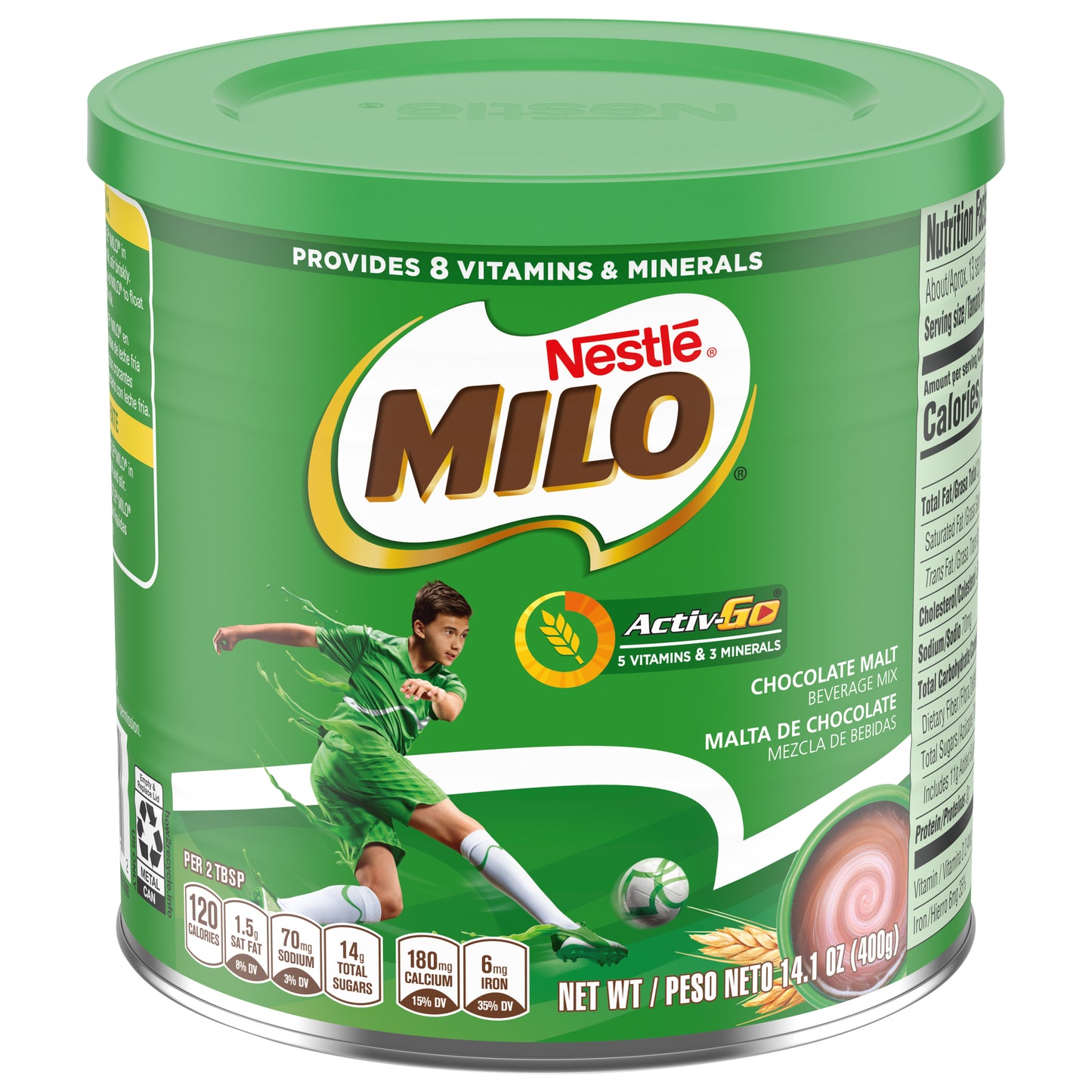 Milo Activ-Go Mezcla para bebida de malta con chocolate 14.1 oz