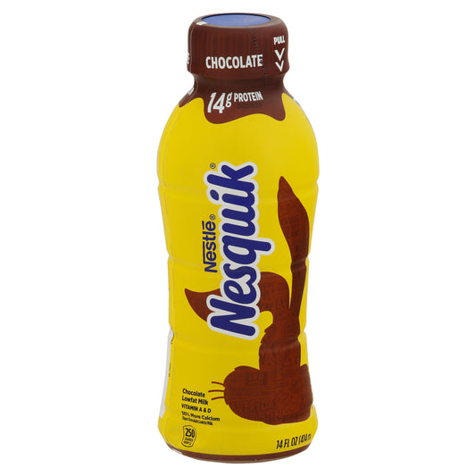 Leche chocolatada baja en grasa Nestlé Nesquik de 14 onzas líquidas