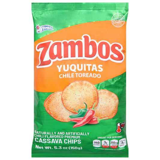 Yummies Zambos Yuquitas Chile Toreado Cassava Chips 5.3 oz