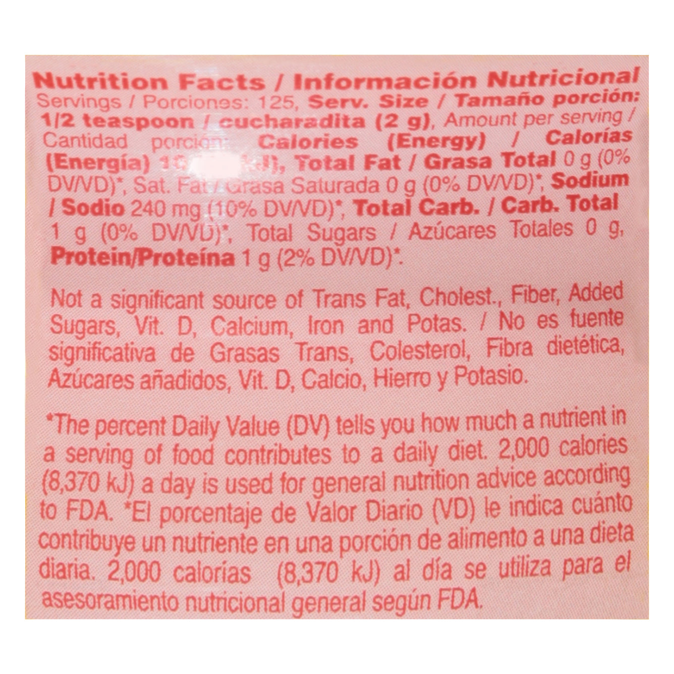 Sal en polvo y potenciador del sabor Malher 250 g
