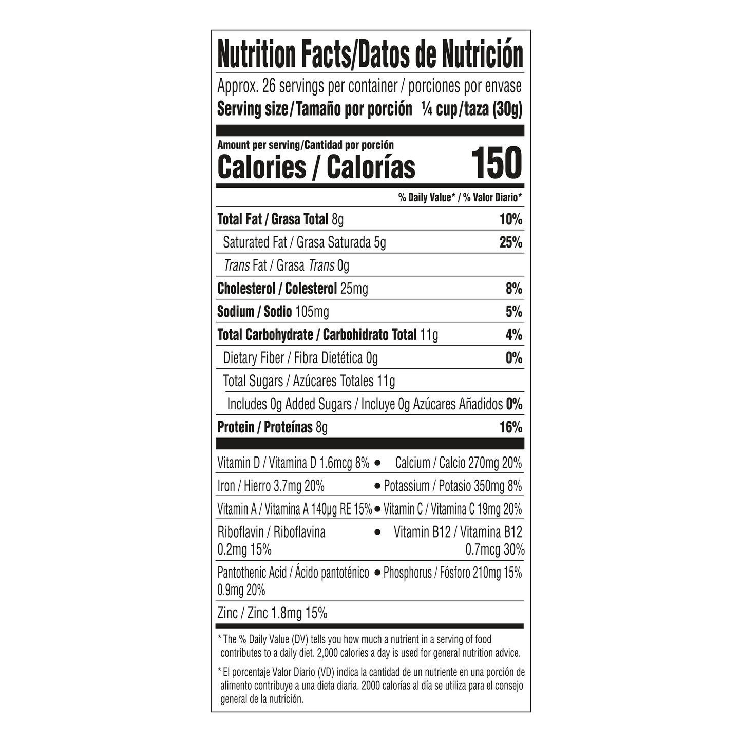 NIDO Full Cream Milk Powder Fortified 28.2 OZ (1.76 LB - 800 g) English-Spanish