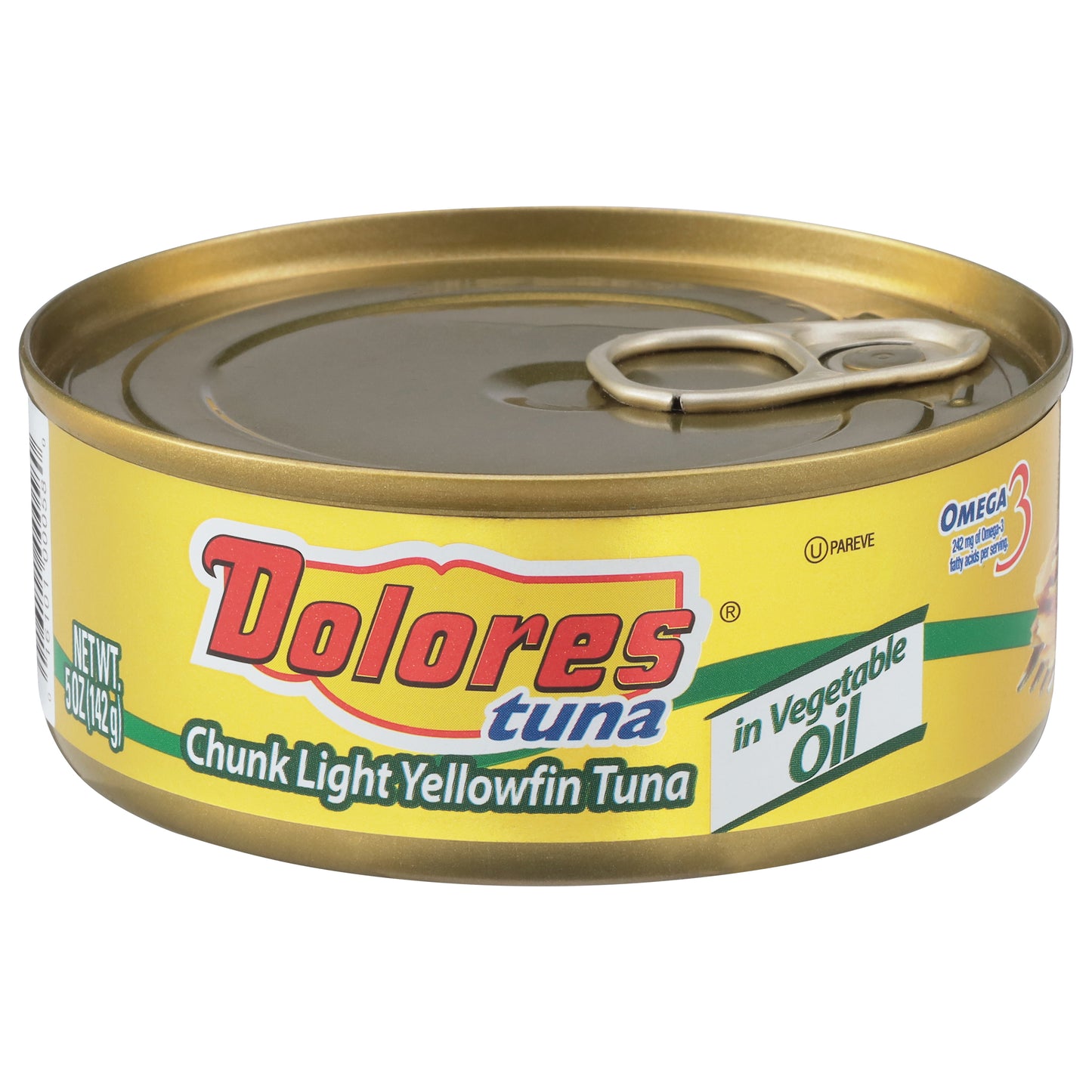 Atún aleta amarilla claro en trozos Dolores en aceite vegetal de 142 g (5 oz)