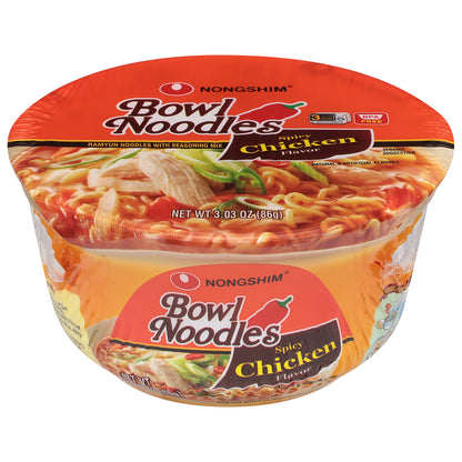 Nongshim Spicy Chicken Flavor Bowl Noodles 3.03 oz