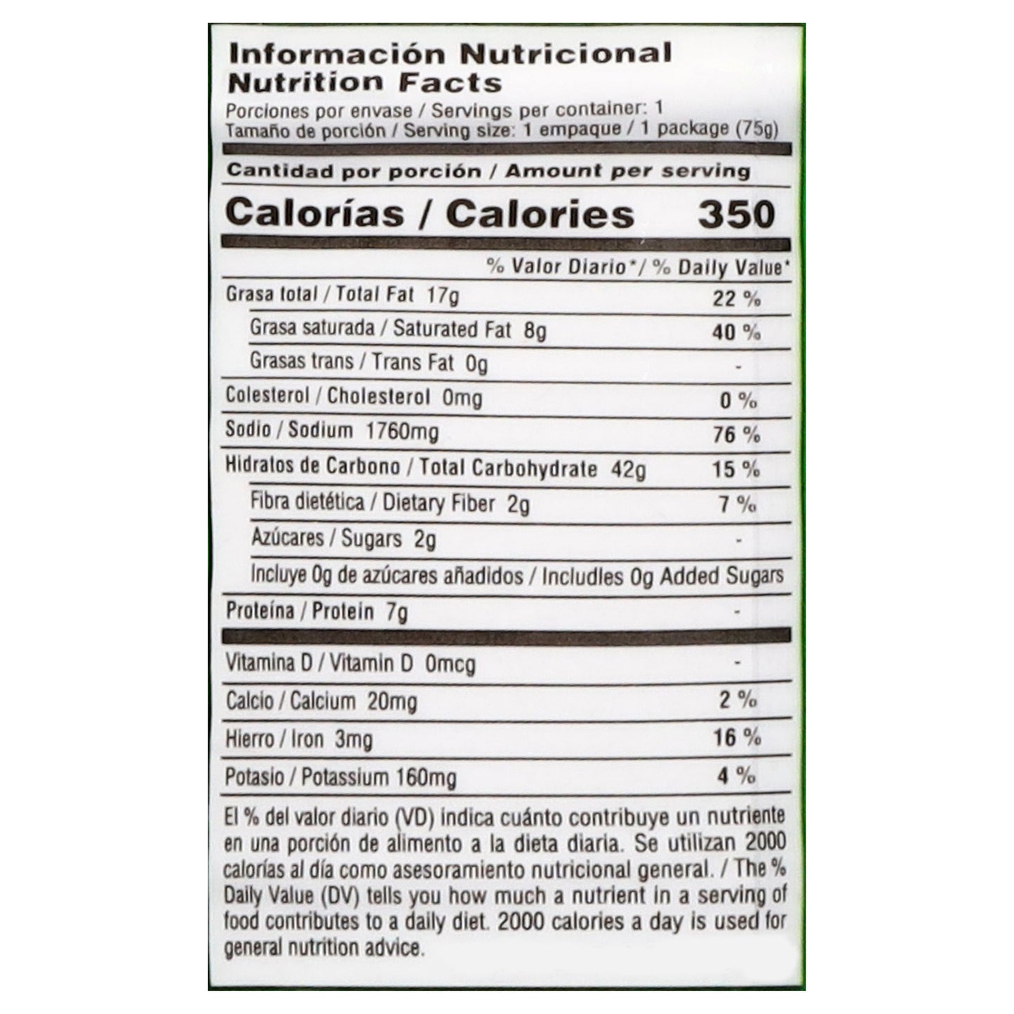Sopa instantánea sabor a carne Laky Men 75 g