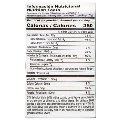 Sopa instantánea sabor a carne Laky Men 75 g