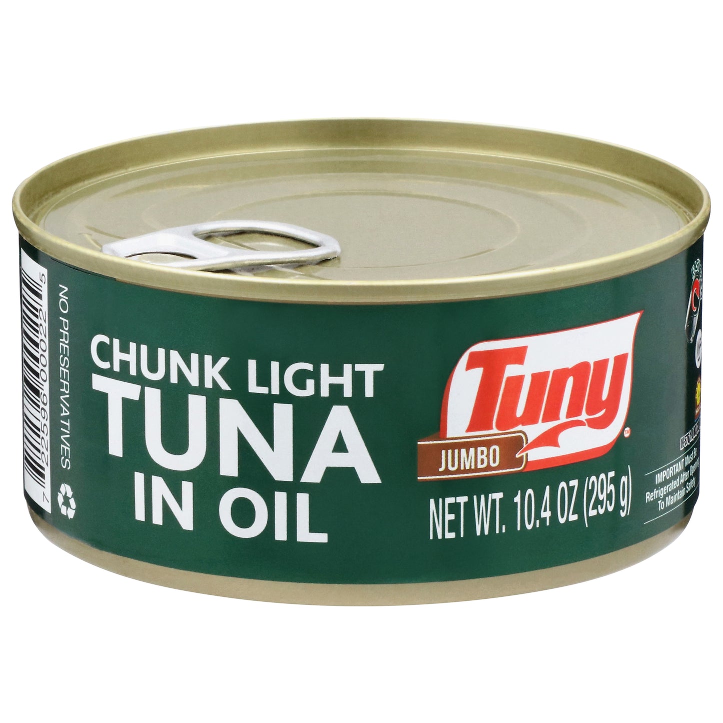 Tuny Chunk Light Jumbo Tuna in Oil 10.4 oz
