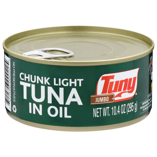 Tuny Chunk Light Jumbo Tuna in Oil 10.4 oz