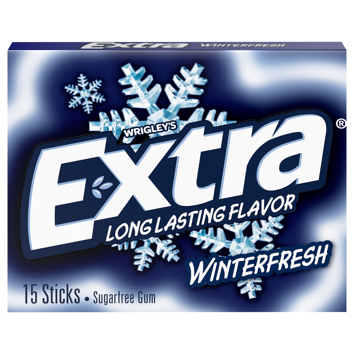 Chicles sin azúcar EXTRA Gum Winterfresh, paquete individual, 15 unidades