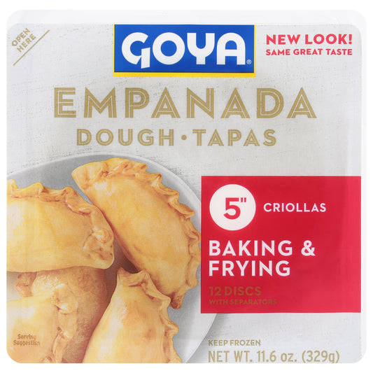 Goya Empanada Para Hornear Y Freír Criollas De 5 Pulgadas 12 Unidades