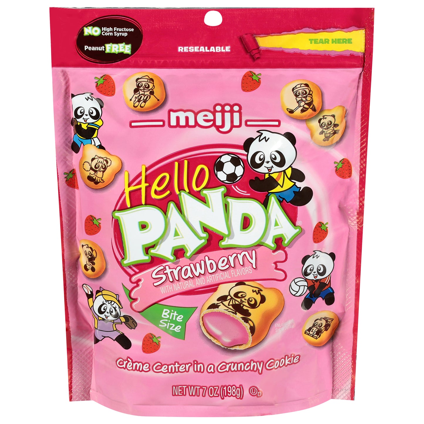 Meiji Strawberry Bite Size Cookie 7 oz