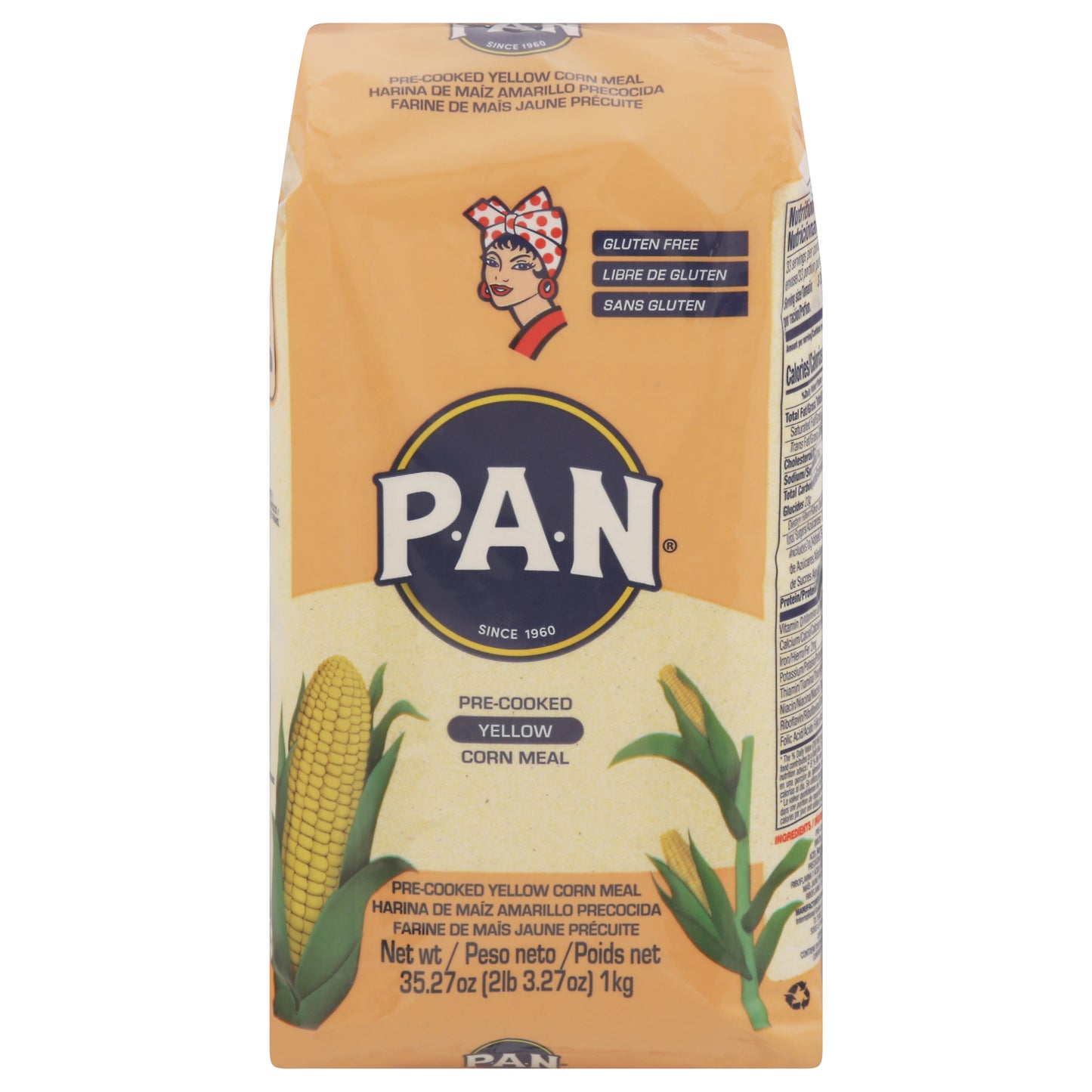 Harina de maíz precocida amarilla PAN 35.27 oz