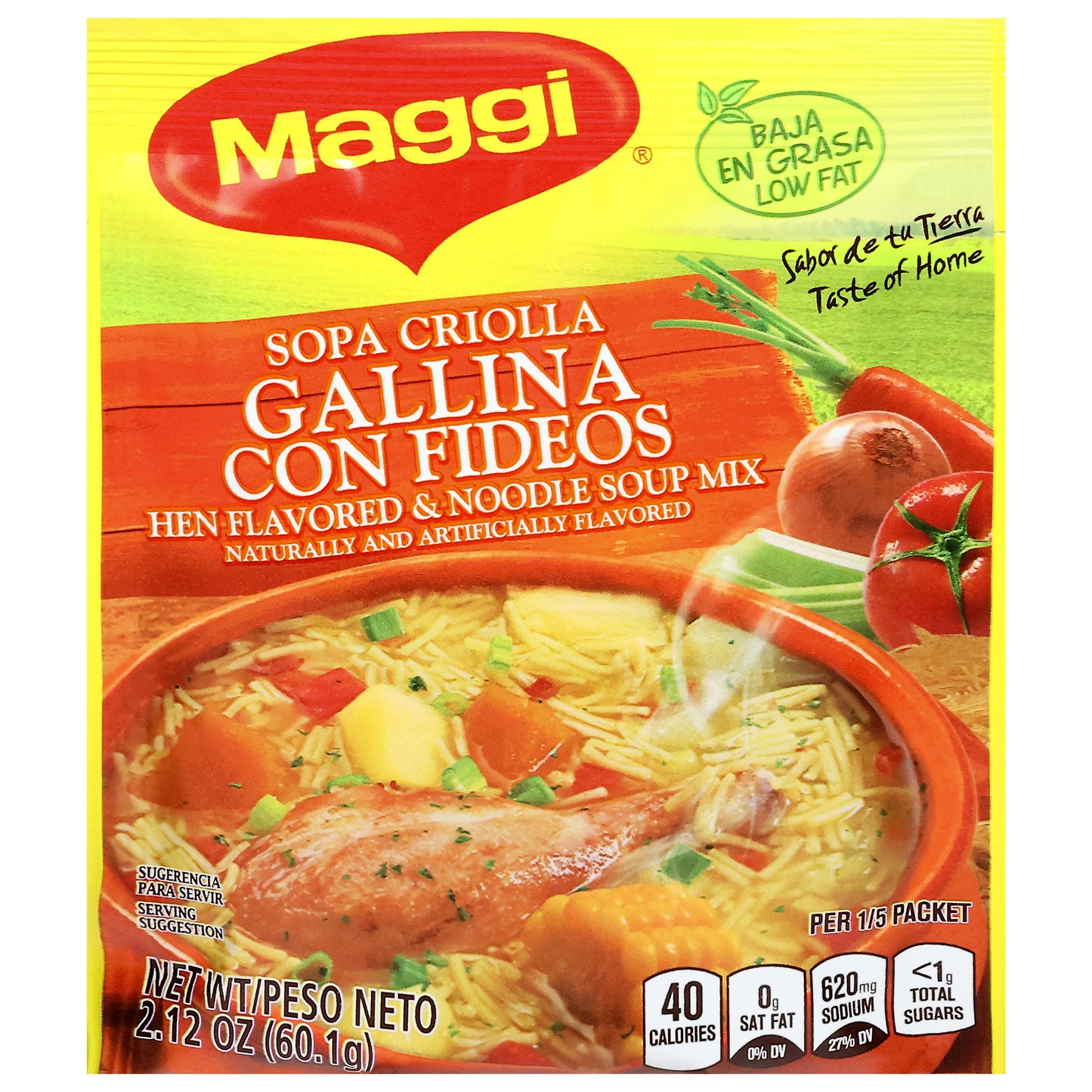 Mezcla para sopa de fideos con sabor a pollo Maggi 2.12 oz