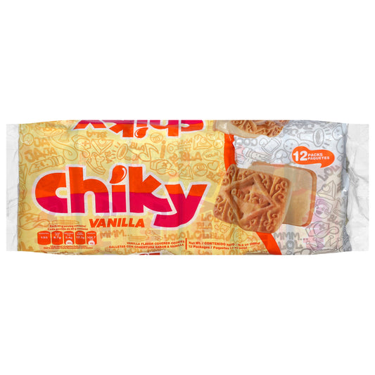 Galletas de vainilla Chiky, 12 paquetes de 1.4 oz