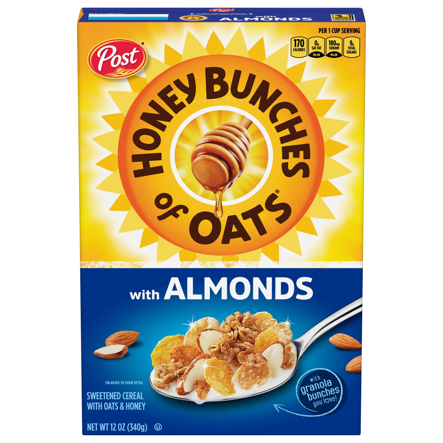 Cereal Honey Bunches of Oats con almendras 340 g