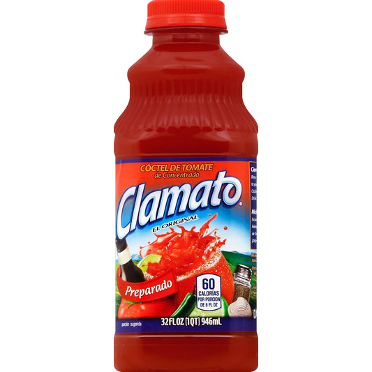Clamato CLAMATO CÓCTEL DE TOMATE 32 OZ