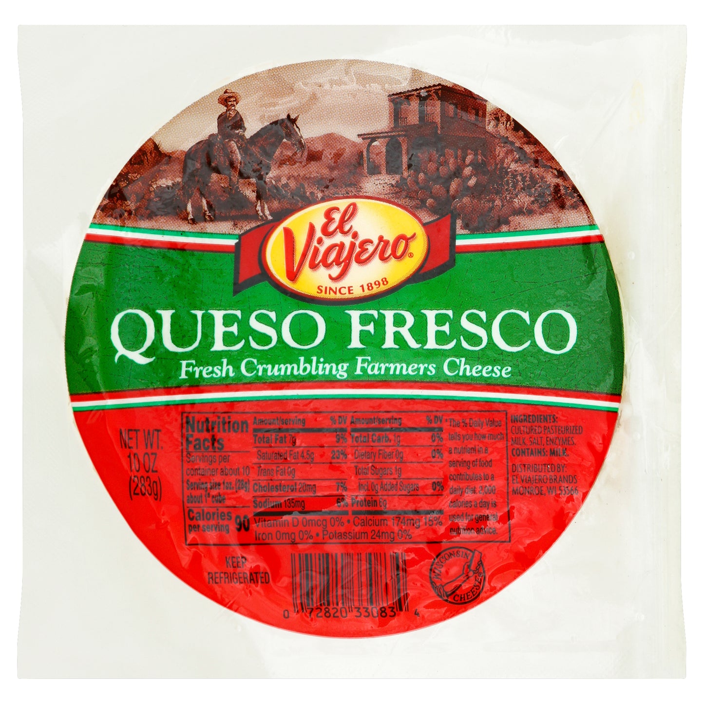 El Viajero Queso Fresco 10 oz