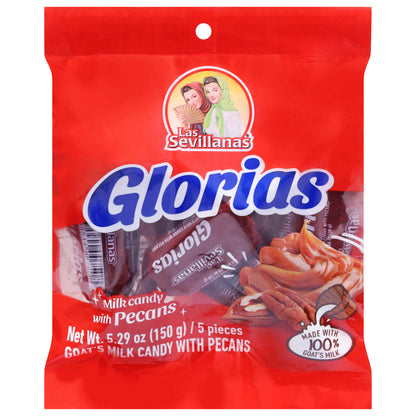 Las Sevillanas Glorias Milk Candy with Pecans 5 Pieces