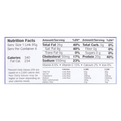 Mama Lycha Salvadorian Brand Sausage 14 oz