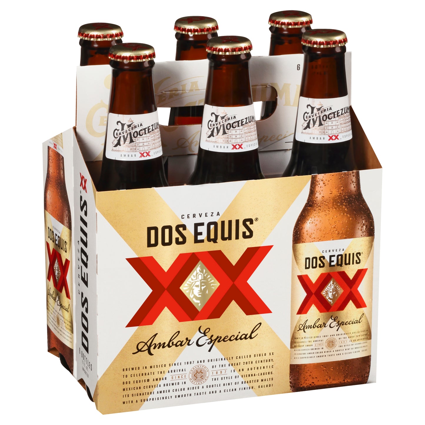 Dos Equis Cerveza Especial Ambar Importada 6 12 fl oz 6 ea Multipack