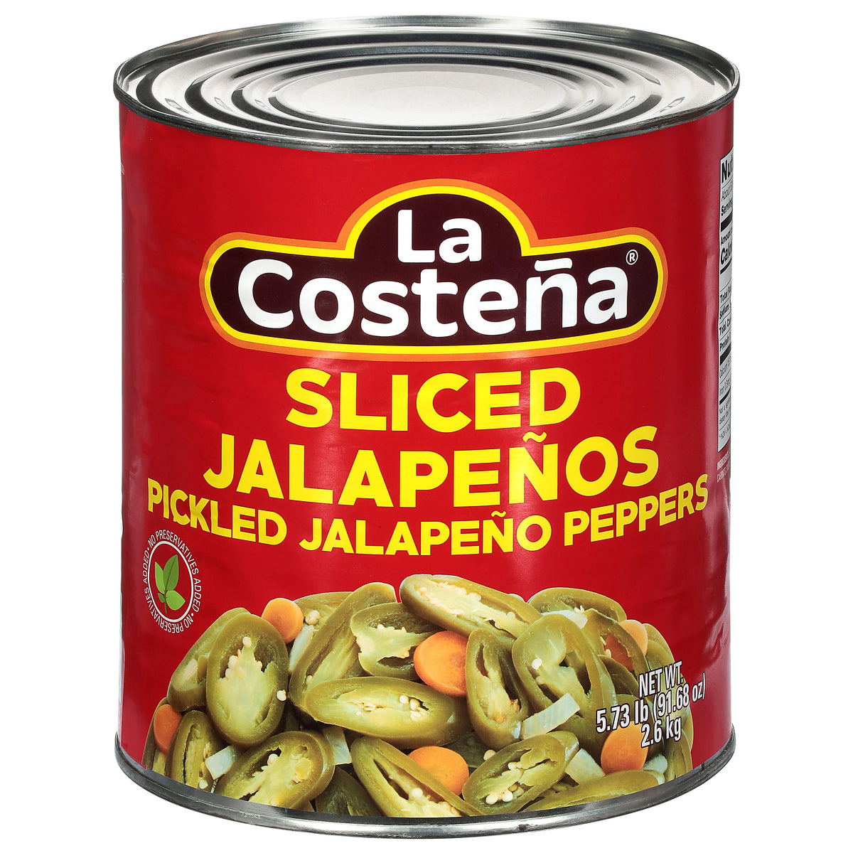 La Costena Pickled Sliced Jalapenos 91.68 oz