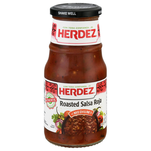 Salsa Roja Herdez Mediana Asada, Frasco de 445 g (15.7 oz)