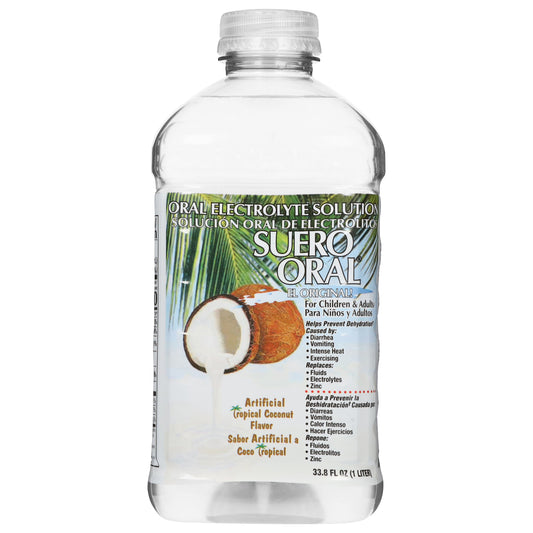 Suero Oral Tropical Coconut Flavor Oral Electrolyte Solution 33.8 fl oz