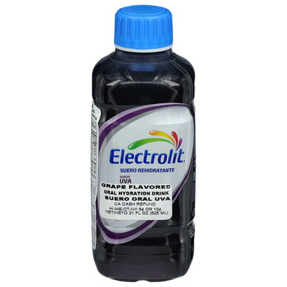Bebida hidratante oral Electrolit sabor uva 21 onzas líquidas