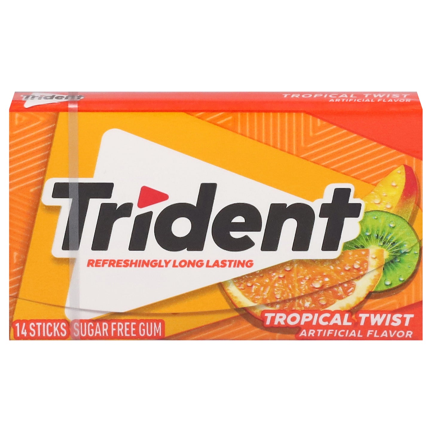 Chicles Trident Tropical Twist sin azúcar, 14 unidades