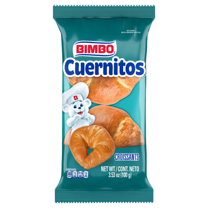 Bimbo Cuernitos Plain Croissants, 2 count, 3.53 oz