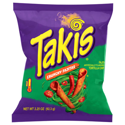 Chips de tortilla de fajitas crujientes suaves Takis 3.25 oz