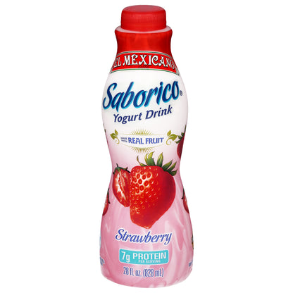 El Mexicano Saborico Bebida de Yogurt de Fresa 28 fl oz