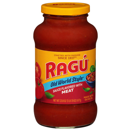 Salsa para pasta con carne estilo tradicional Ragu, 24 oz.