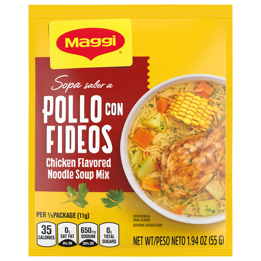 Paquete de sopa de fideos con pollo MAGGI de 1.94 oz
