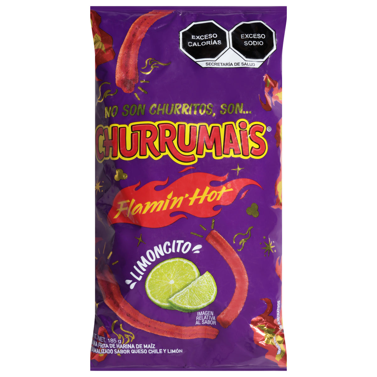 Churrumais Flamin' Hot Corn Strips 185 g