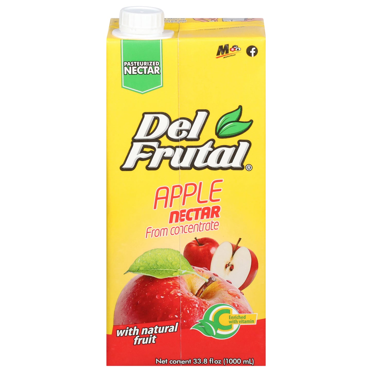 Del Frutal Néctar de Manzana 33.8 fl oz