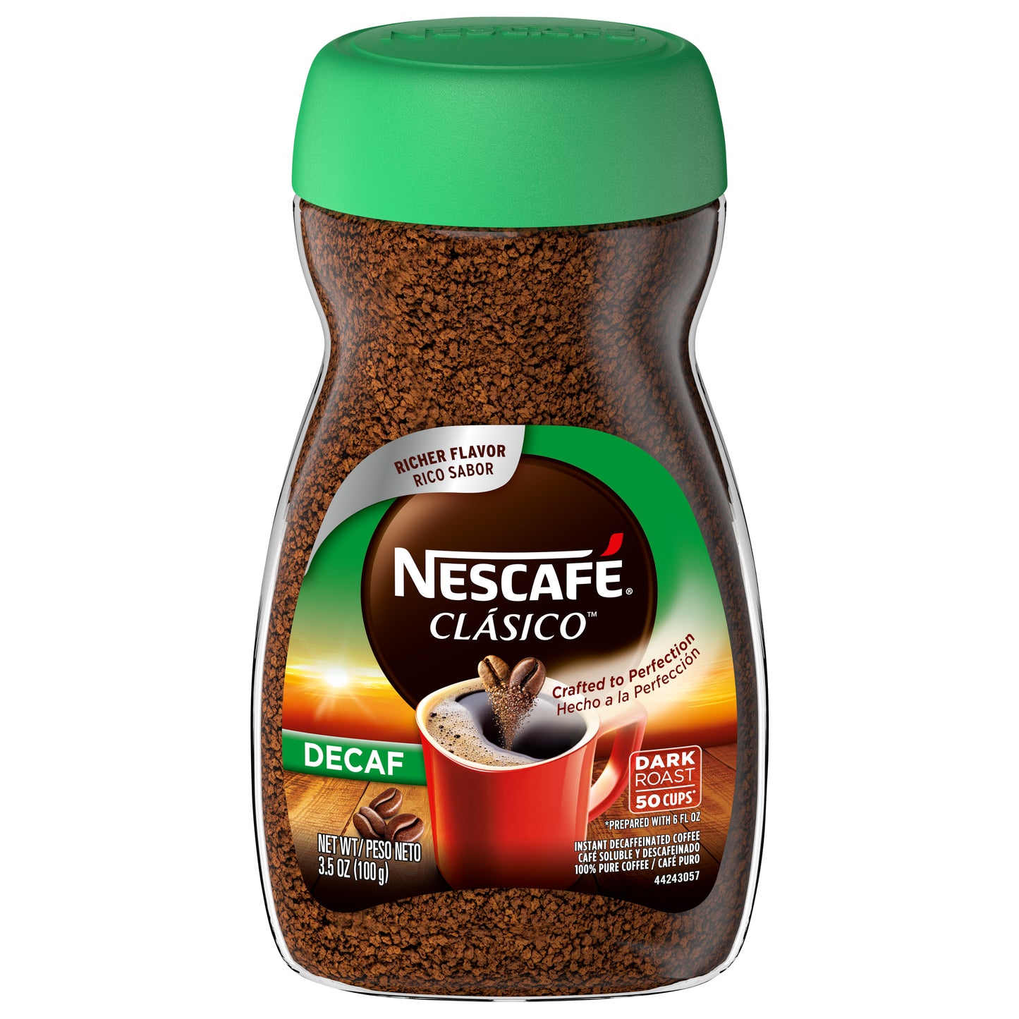 Nescafe Clasico Decaffeinated Dark Roast Instant Coffee 3.5 oz