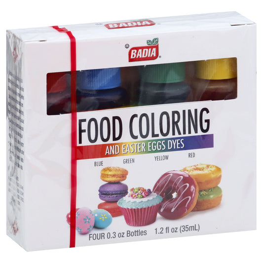 Badia And Easter Egg Dyes Food Coloring 4 ea
