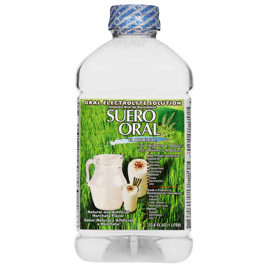 Suero Oral Solución de Electrolitos Orales Sabor Horchata 33.8 fl oz