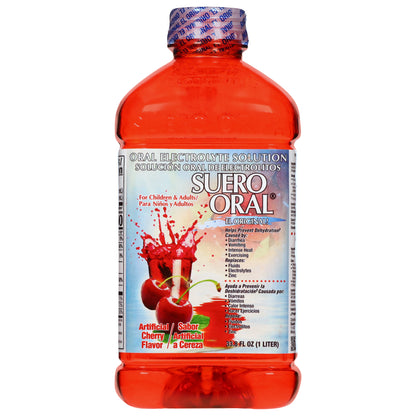 Solución electrolítica oral Suero sabor cereza 33.8 fl oz