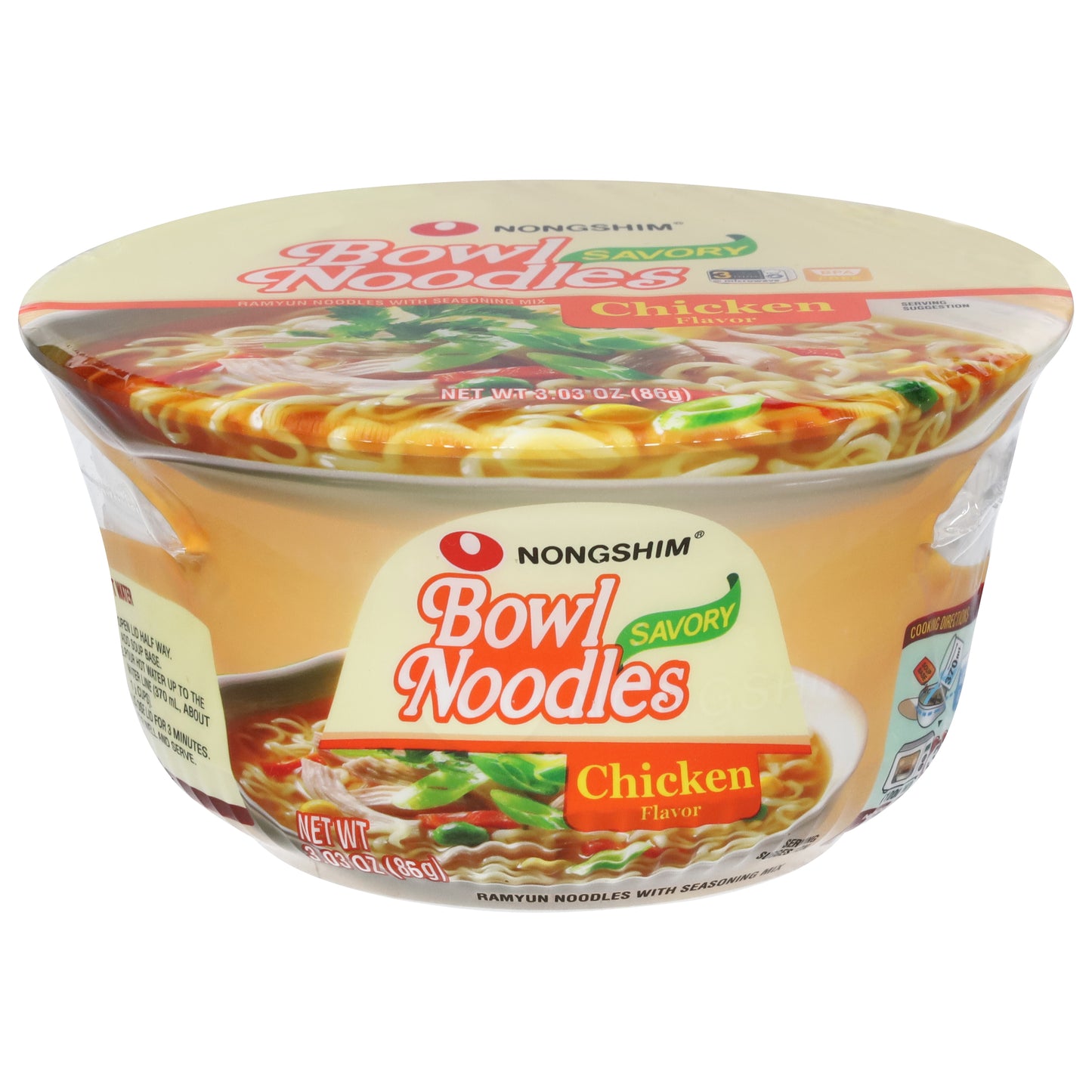 Fideos Nongshim con sabor a pollo salado de 86 g