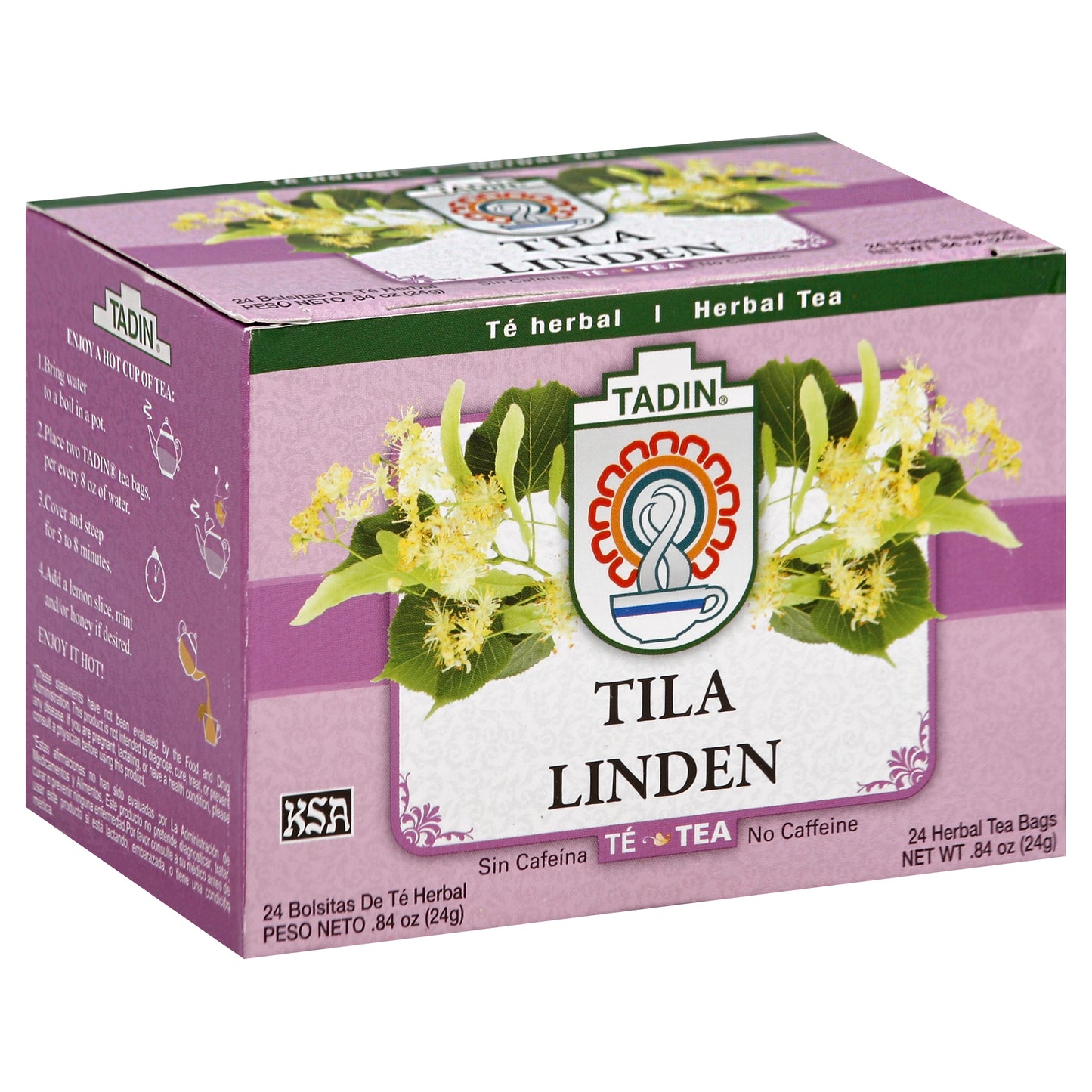 Té de hierbas Tadin 24 unidades