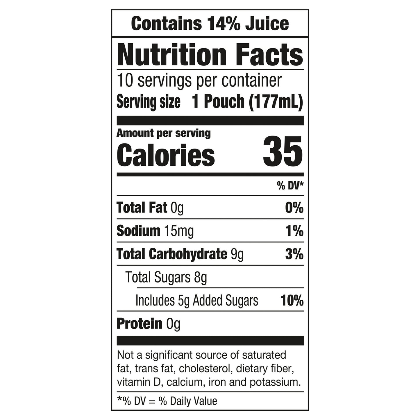 Capri Sun Pacific Cooler, mezcla de jugos con sabor a frutas mixtas, caja de 10 unidades, bolsitas de 177 ml (6 onzas líquidas).