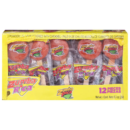 Zumba Pica Chili Powder Lollipop 12 Pieces
